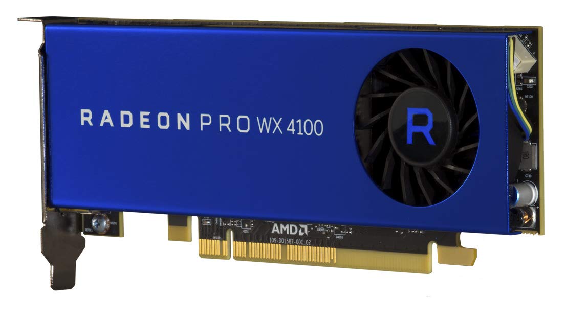 AMD Radeon Pro WX4100 4GB GDDR5 Professional Graphics Card - Workstation GPU for CAD, 3D Modeling & Video Editing (100-506008) - Perfect for Designers, Engineers & Content Creators