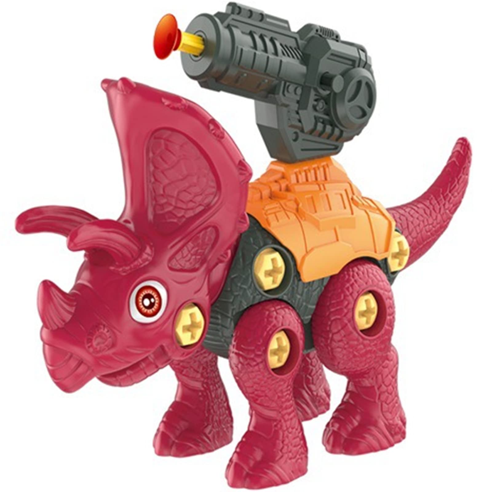 STEM Dinosaur Building Toys for Kids Ages 3-7 - Take Apart T-Rex, Triceratops & Velociraptor Set with Electric Drill - Educational Construction STEM Toys for Boys & Girls - Perfect for Birthday Gifts, Classroom Activities & Pretend Play Adventures