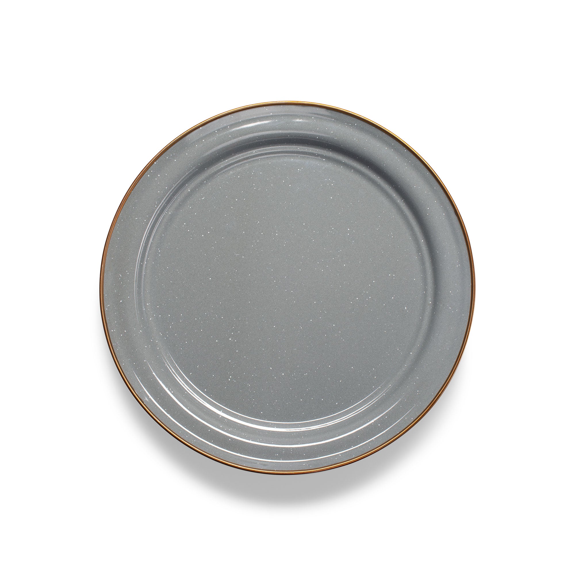 Vintage Style Enamelware Plate Set of 10 - Durable & Rust-Proof Camping, Picnic & Outdoor Dining Dishes - Perfect for RV, BBQ, Backyard Parties & Farmhouse Decor
