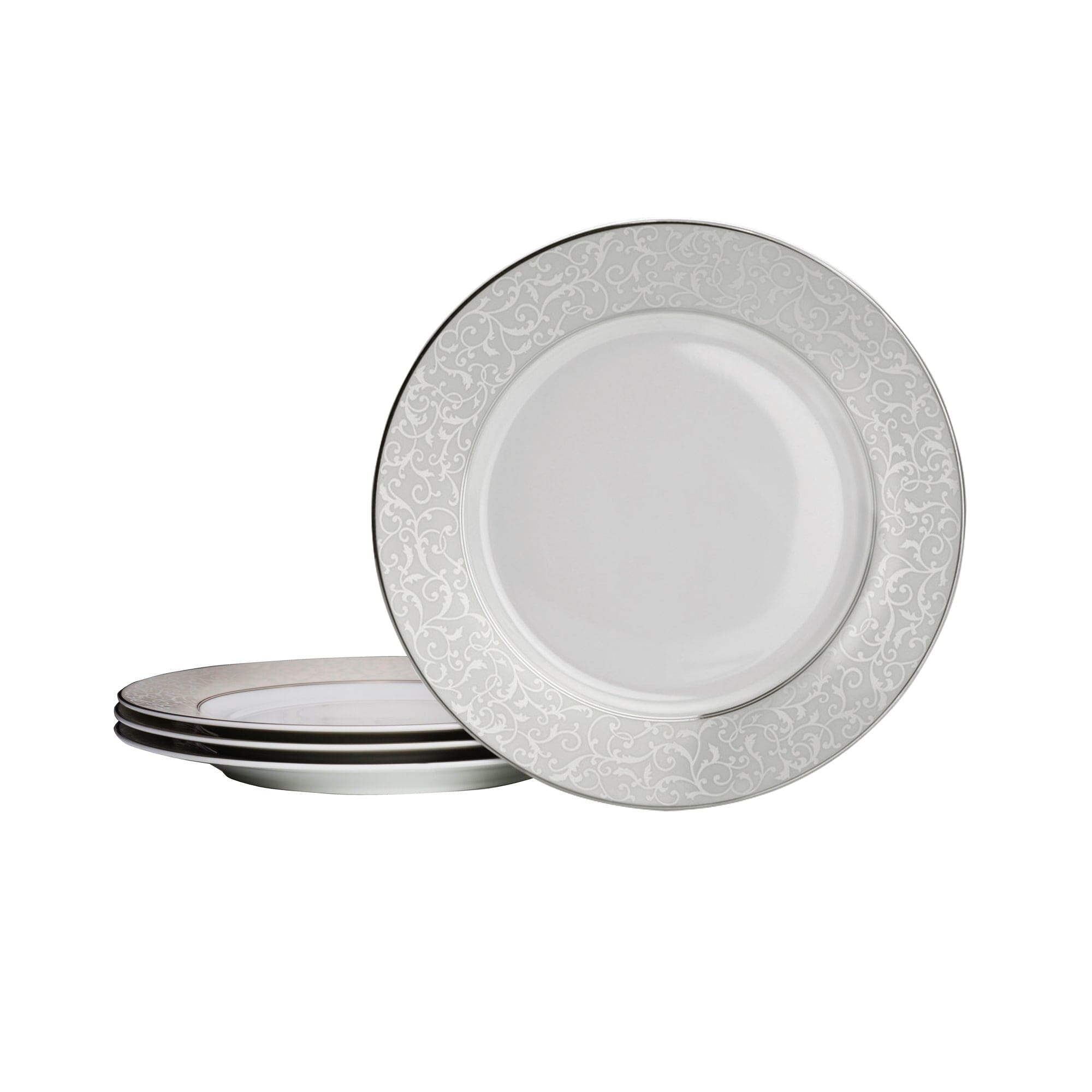Elegant Parchment Dinner Plates Set of 4 - Premium Porcelain Tableware for Fine Dining, Dinner Parties & Home Decor