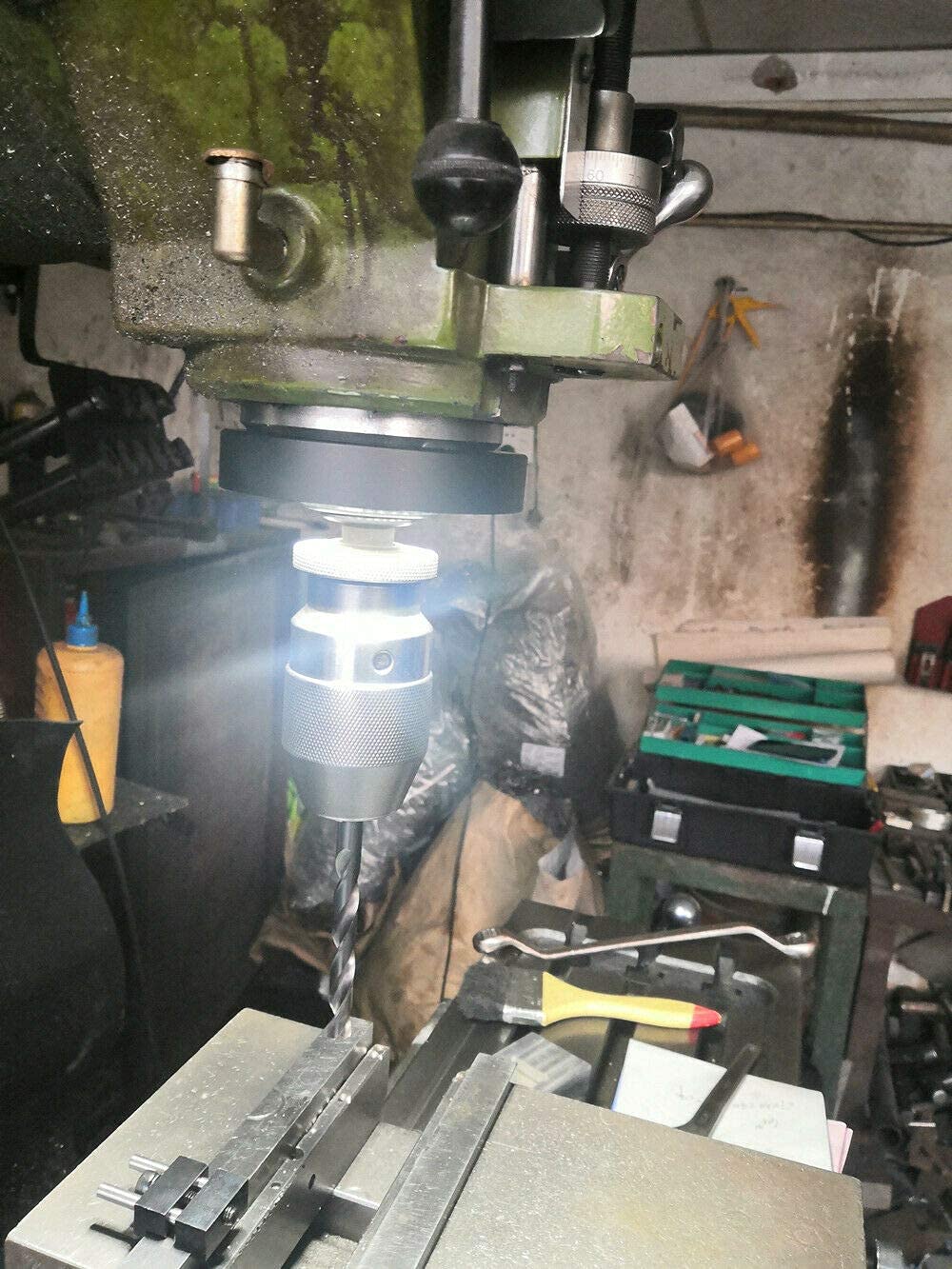 50MM LED Waterproof Milling Machine Spindle Light - Shadow-Free Magnetic Work Lamp for Vertical Lighting | Perfect for CNC, Lathe, and Workshop Applications