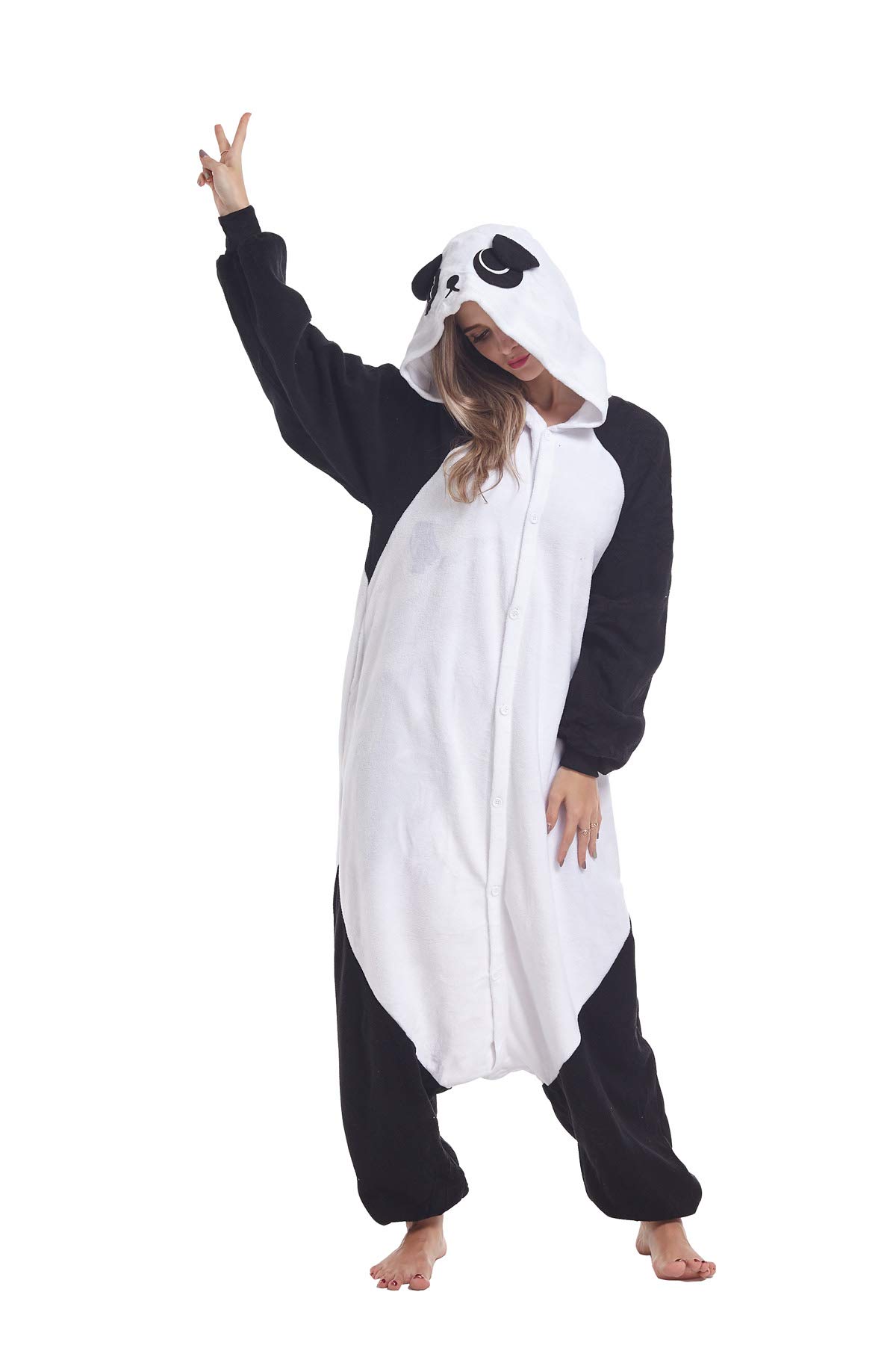 Women's & Men's Animal Pajamas Onesies - Soft Adult Cosplay Costume for Sleepwear & Loungewear - Perfect for Halloween, Christmas, Theme Parties & Cozy Nights at Home