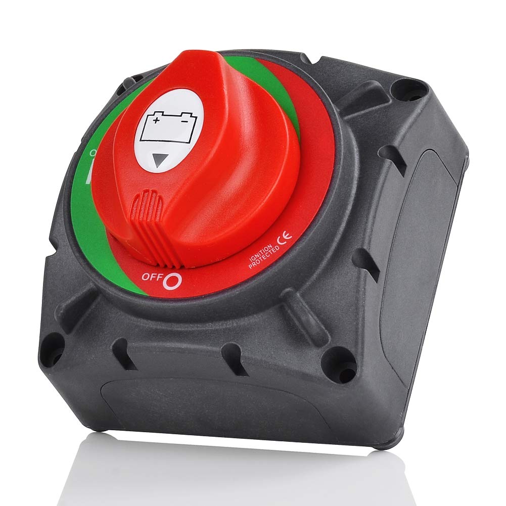 600A High Power Car Battery Switch 12-48V - Heavy Duty Battery Disconnect Isolator for Trucks, Boats, RVs, Construction Vehicles & Automotive Use - Perfect for Emergency Power Cutoff & Vehicle Maintenance