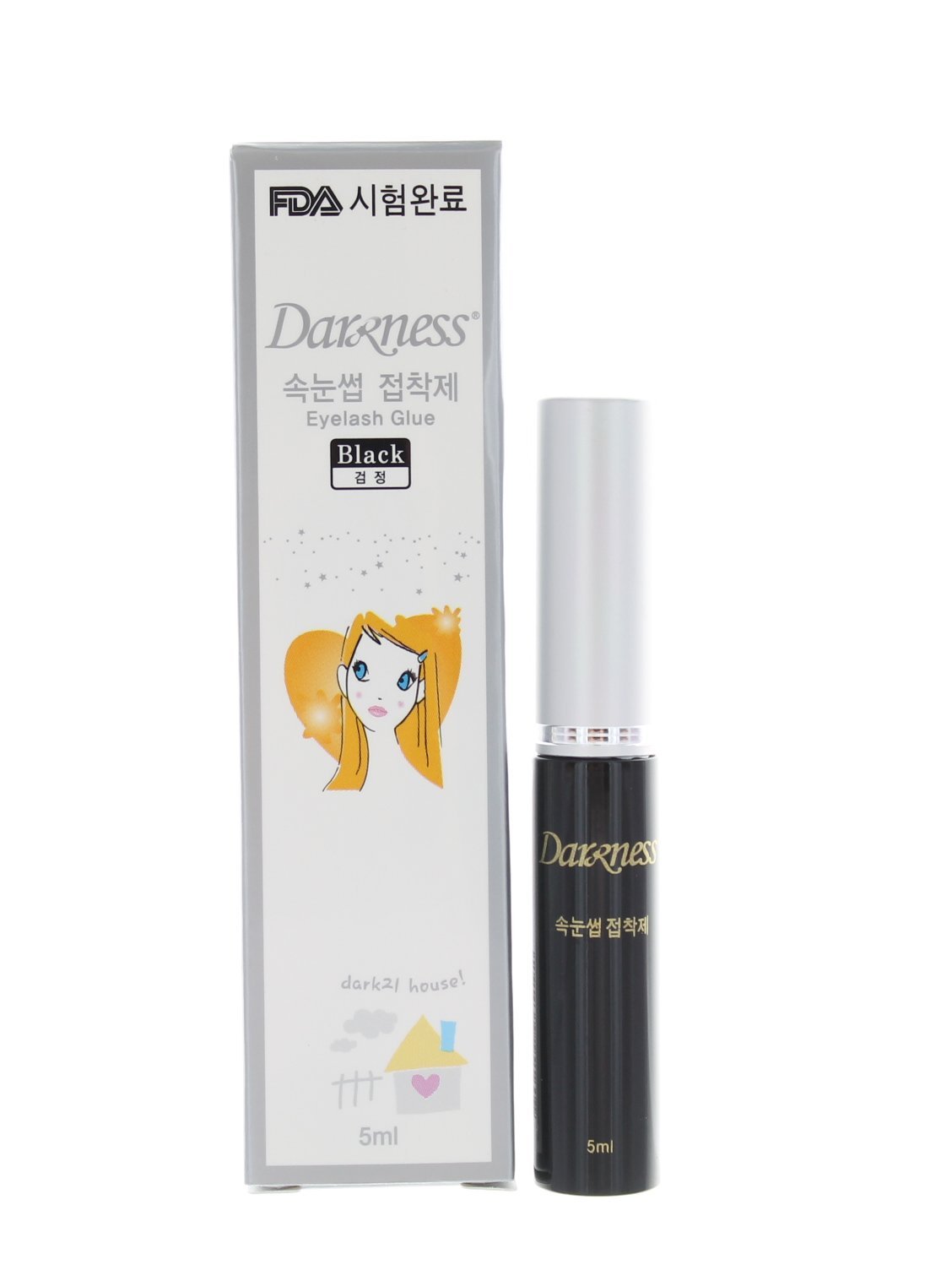 Darkness Eyelash & Double Eyelash Glue - Black | Waterproof & Long-Lasting False Eyelash Adhesive | Perfect for Night Out, Weddings & Special Occasions