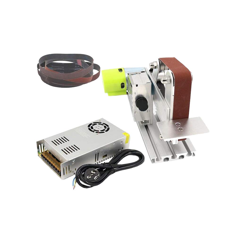 Electric Belt Sander Machine 360W 110V - DIY Mini Bench Grinder for Polishing, Sanding & Sharpening | Perfect for Woodworking, Metalworking & Home Projects