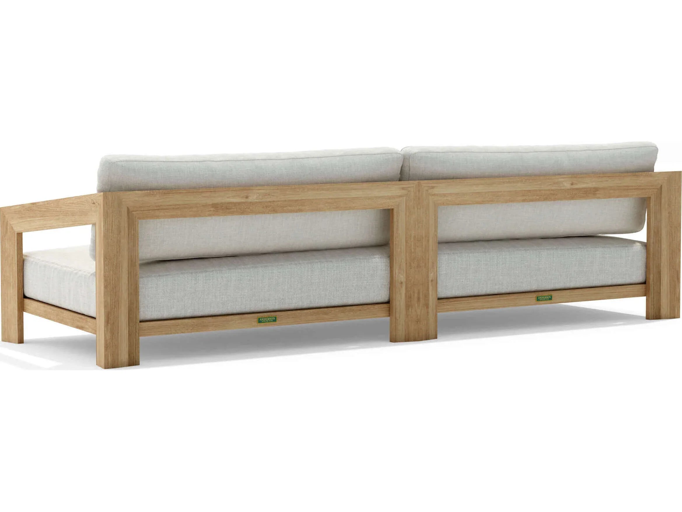 Anderson Teak Smyrna 4-Seat Outdoor Patio Sofa Set DS 853 - Perfect for Poolside, Garden, and Backyard Relaxation