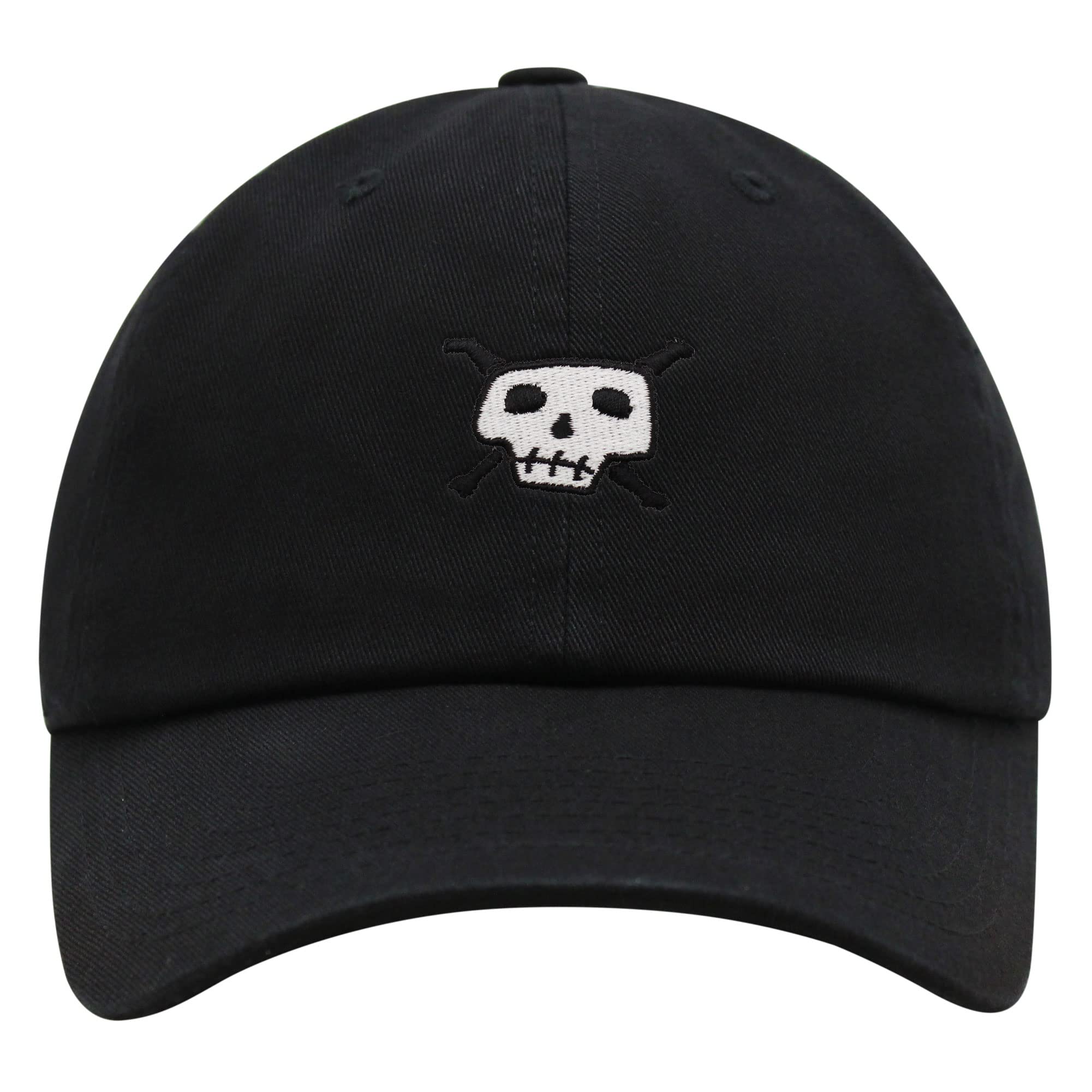 JPAK Pirate Skull Premium Dad Hat - Embroidered Baseball Cap for Men & Women - Adjustable Cotton Snapback - Fashionable Streetwear Accessory for Outdoor, Travel, and Casual Wear
