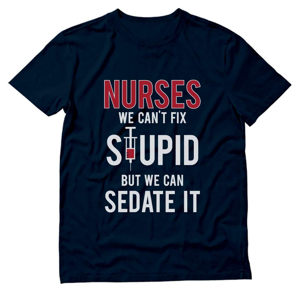 Funny Nurse T-Shirts for Women - Cute & Humorous Gifts for Nurses, Nursing Students & ICU RNs - Perfect for Work, School & Medical Appreciation Events