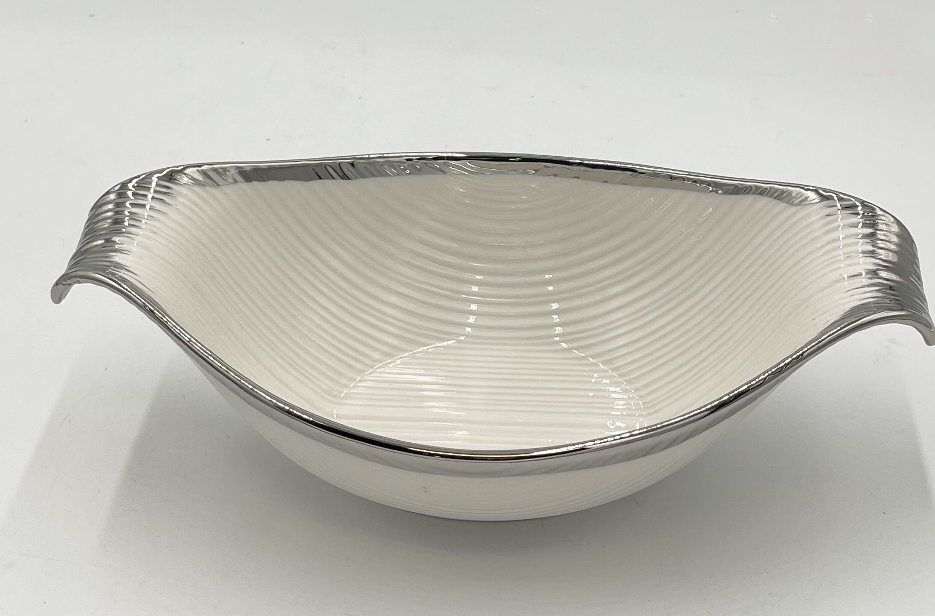 13x7.5x5 Inch Silver Design Decorative Bowl - Set of 32 - Perfect for Party Serving, Home Decor, and Gift Giving