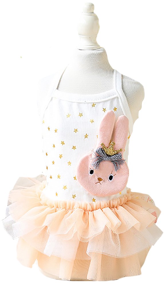 MaruPet Hollow Princess Pet Dog Skirt - Lace Tutu with Bowknot for Small & XS Dogs | Wiener Dog, Teddy, Chihuahua, Shih Tzu, Yorkshire Terrier | Perfect for Parties, Photo Shoots & Special Occasions