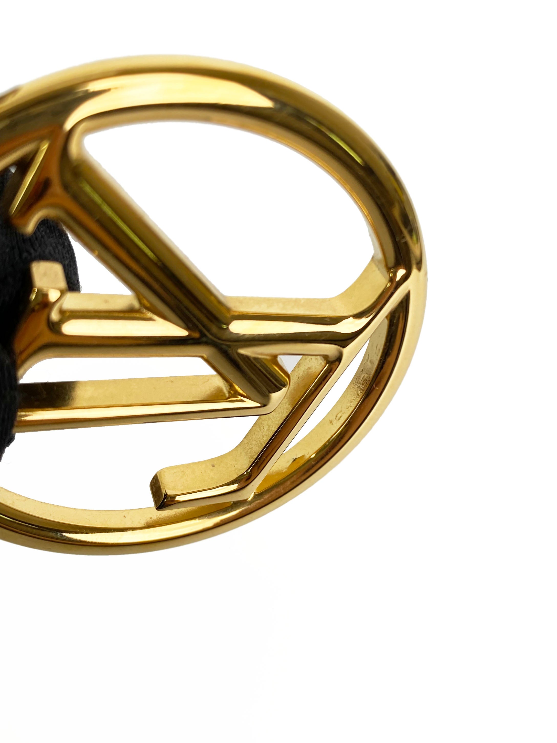 Louis Vuitton Louise Gold Hoop Earrings for Women - Luxury Designer Fashion Jewelry - Perfect for Parties, Weddings & Special Occasions
