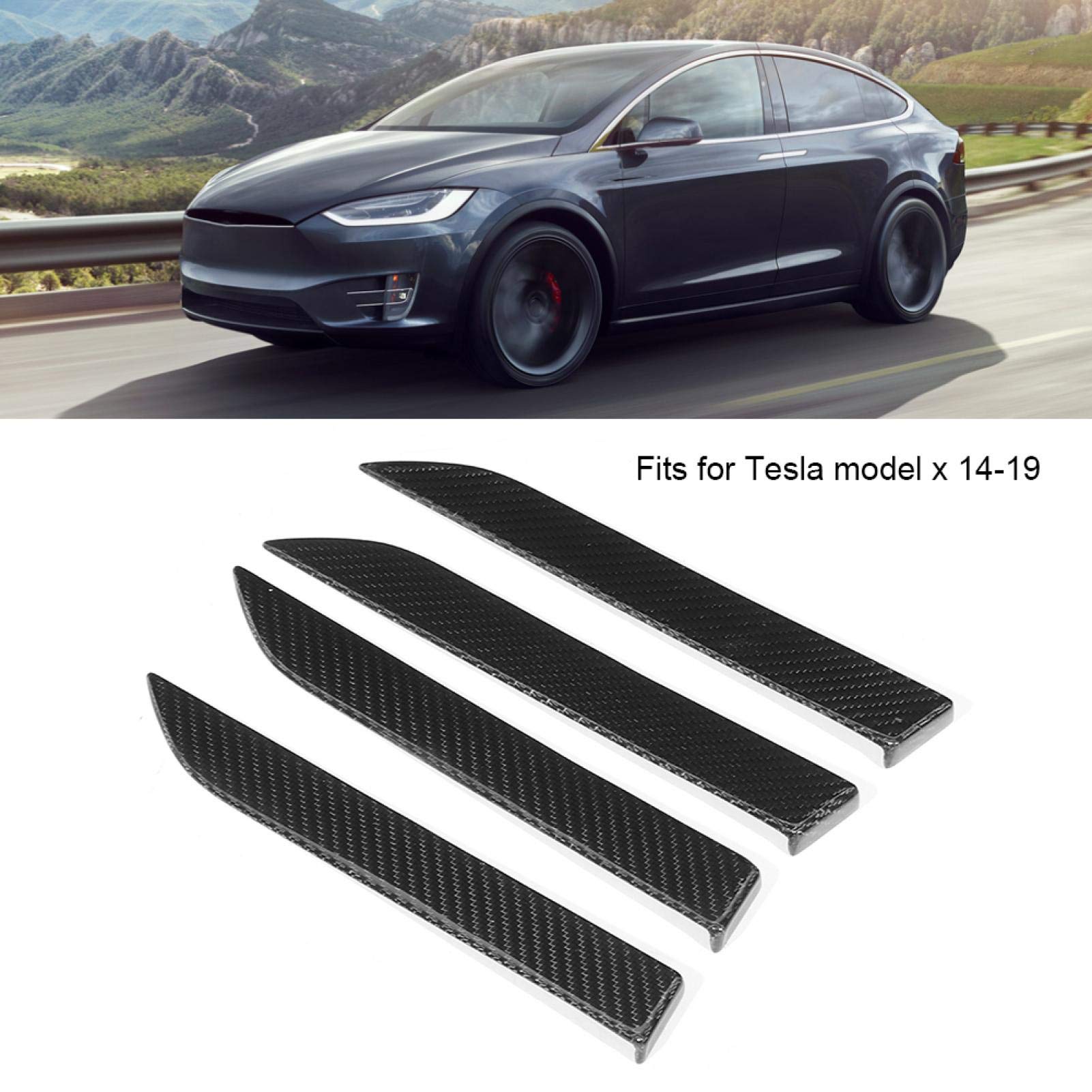 Carbon Fiber Door Handle Cover Trim for Cars 2014-2019 - Exterior Decoration & Car Modification Accessories | Upgrade Your Vehicle's Style for Daily Commute & Road Trips