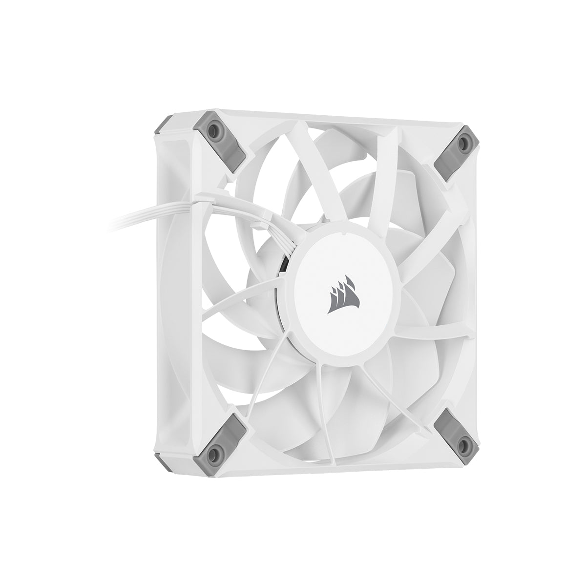 Corsair AF ELITE Series AF120 ELITE WHITE - 120mm High Performance Fluid Dynamic Cooling Fan with AirGuide Technology, Single Pack - Perfect for PC Case Cooling and Gaming Rig Airflow Optimization