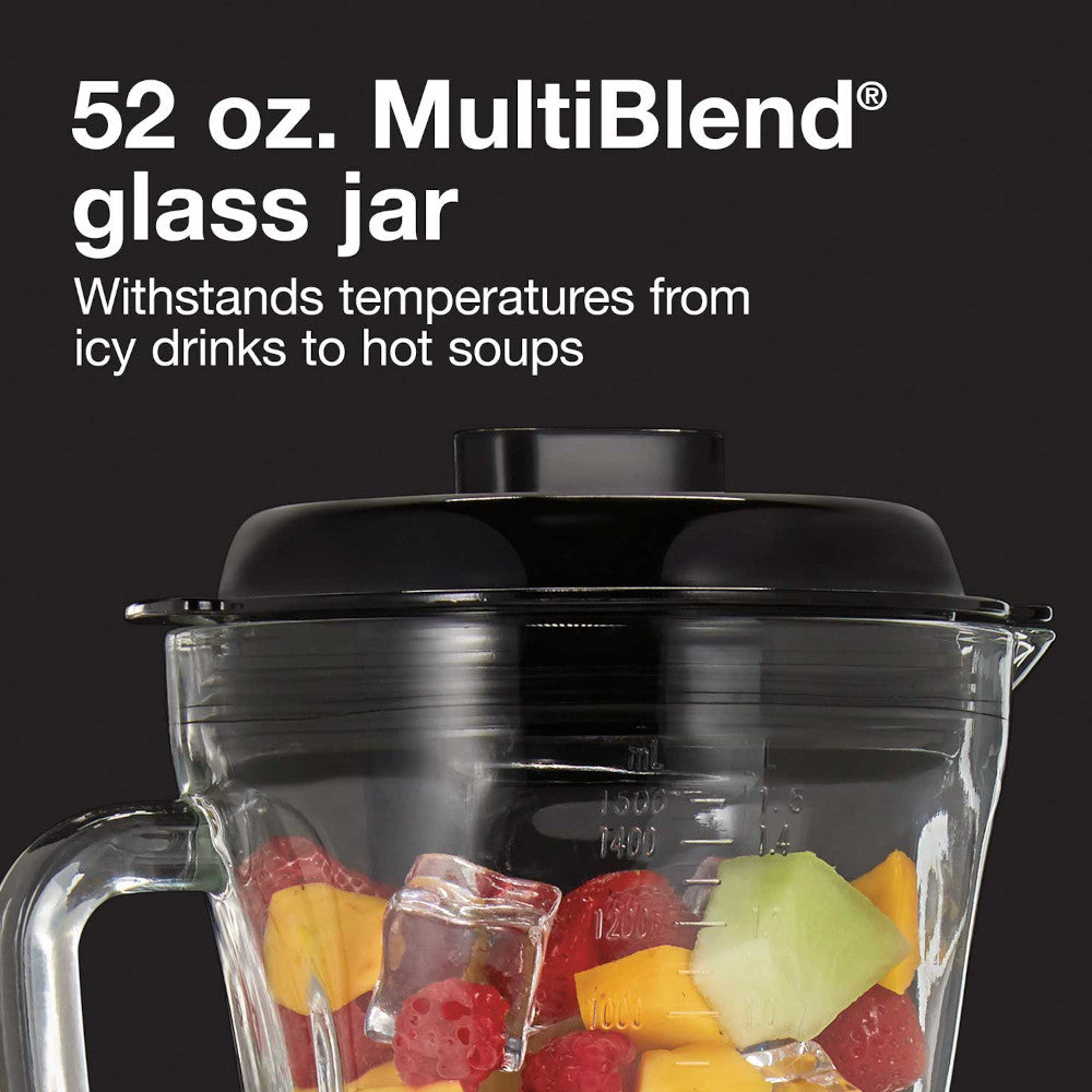 Proctor Silex 53560 52oz High Performance Blender - Powerful Smoothie & Food Processor for Kitchen, Perfect for Making Smoothies, Sauces & Dips