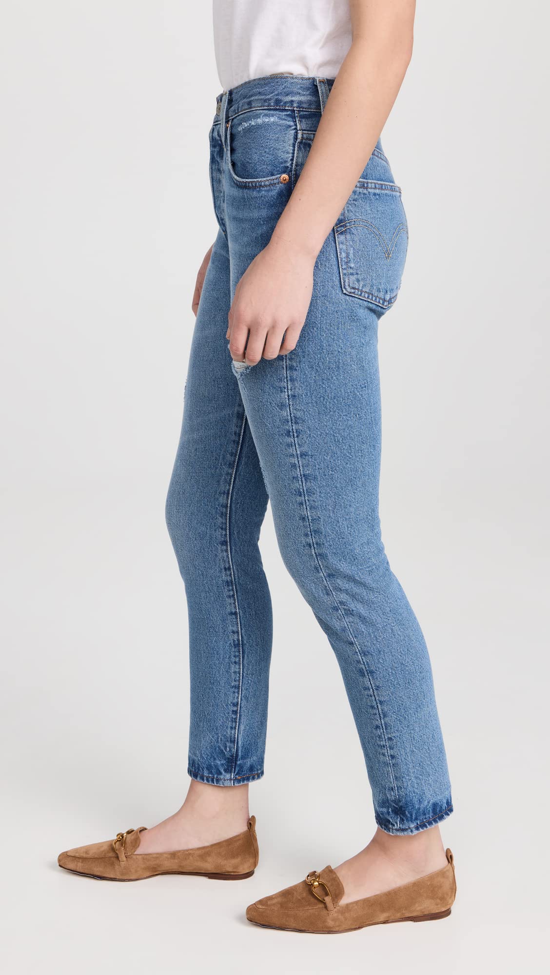 Levi's Women's 501 Skinny Jeans - High Waist Stretch Denim Pants for Everyday Wear & Casual Outfits | Perfect for Work, Dating & Weekend Style