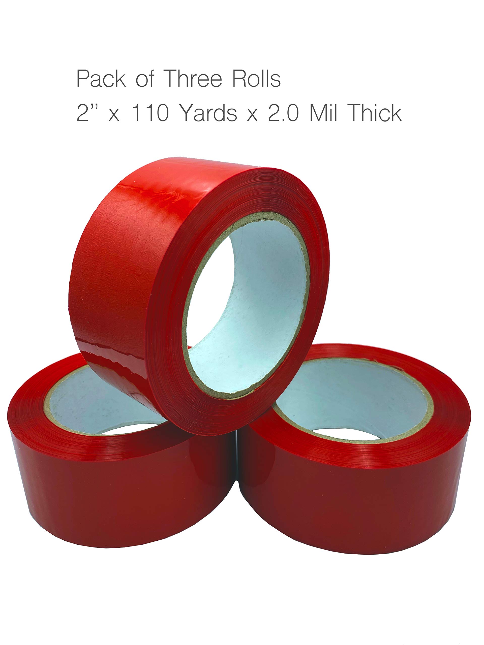 Heavy Duty Packing Tape 2 Inch x 110 Yards - 3 Rolls Strong Carton Sealing Tape for Moving, Shipping & Storage | Durable Adhesive for Boxes, Packages & Secure Transport
