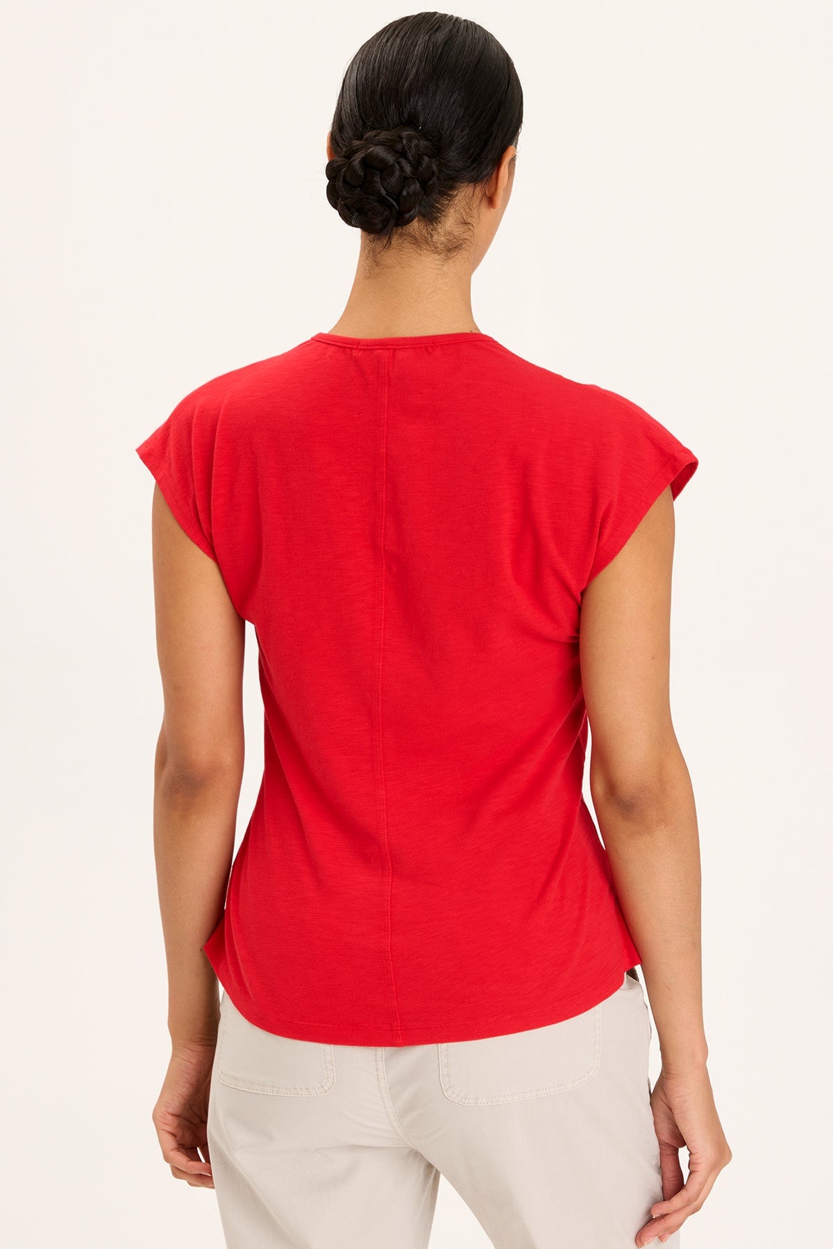Slub Arwen Top Charanga Pigment Dye Women's Casual T-Shirt - Perfect for Summer Outfits, Beach Wear & Boho Fashion