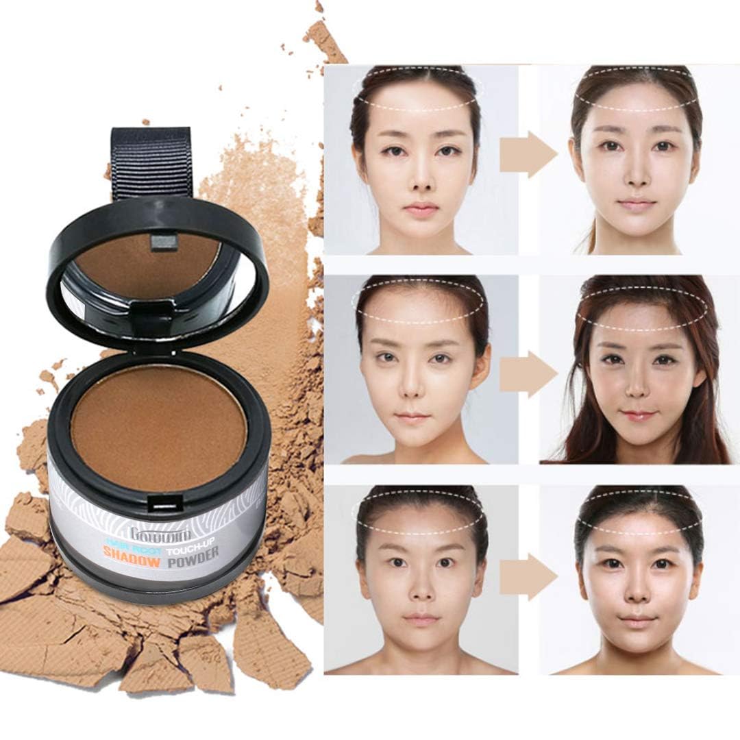 Gowwim Root Touch Up Hair Powder - Conceals Hair Loss, Receding Hairline & Thinning Eyebrows/Beard - 0.14oz (4g) Natural-Looking Coverage - Perfect for Daily Use, Special Occasions & Professional Settings