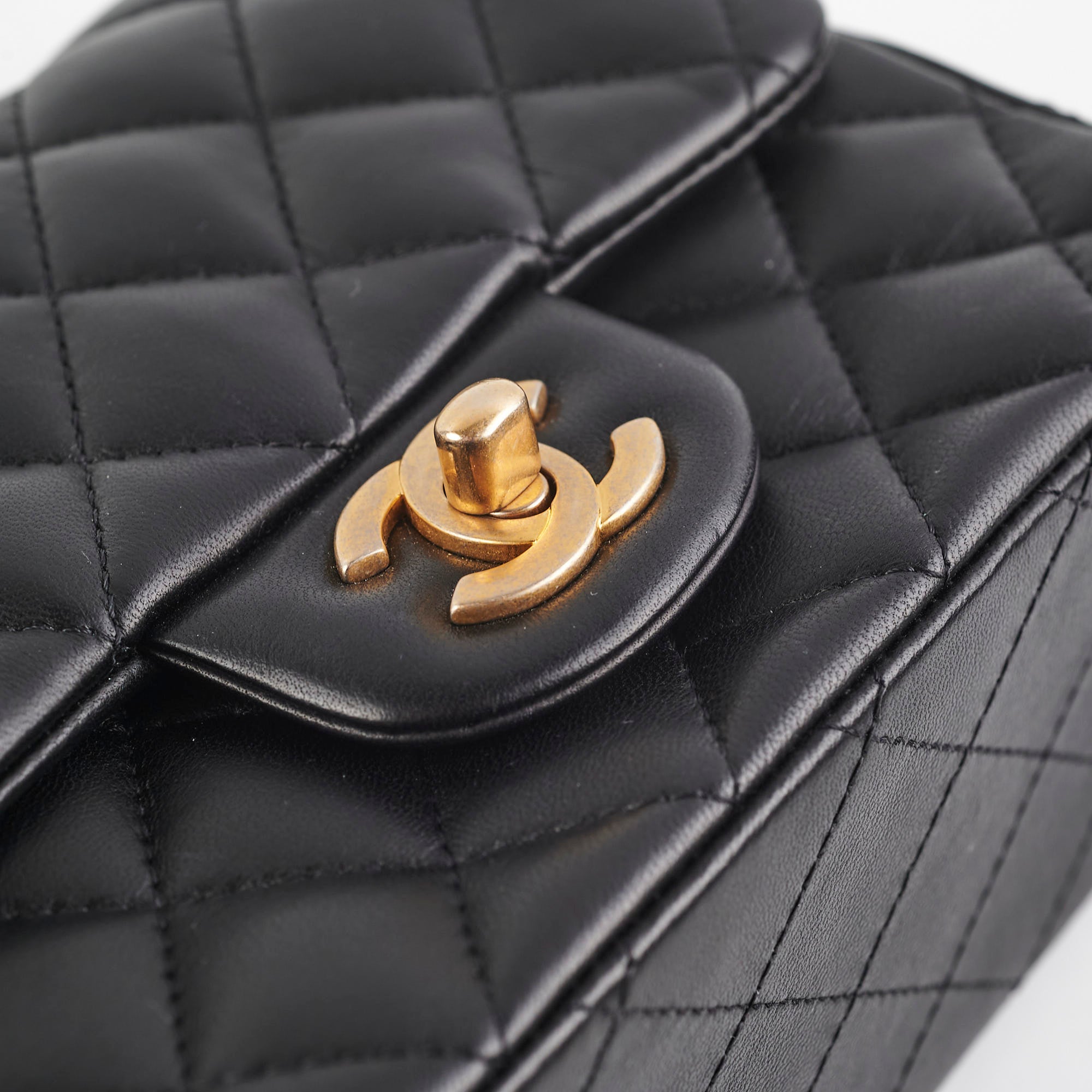 Chanel Mini Square Lambskin Black Crossbody Bag - Luxury Designer Handbag for Women, Perfect for Evening Parties & Date Nights
