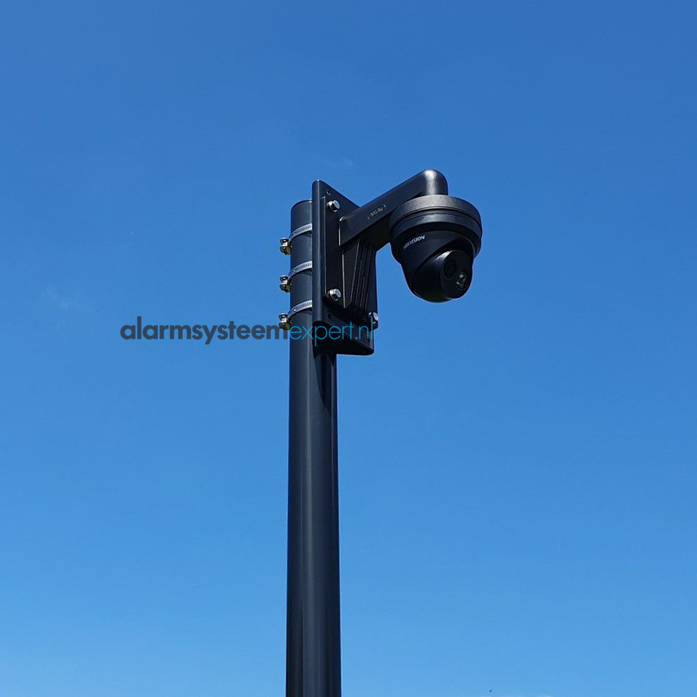 3M Round Camera Pole with Tilt Anchor - Perfect for Outdoor Security, Surveillance, and Home Monitoring Systems