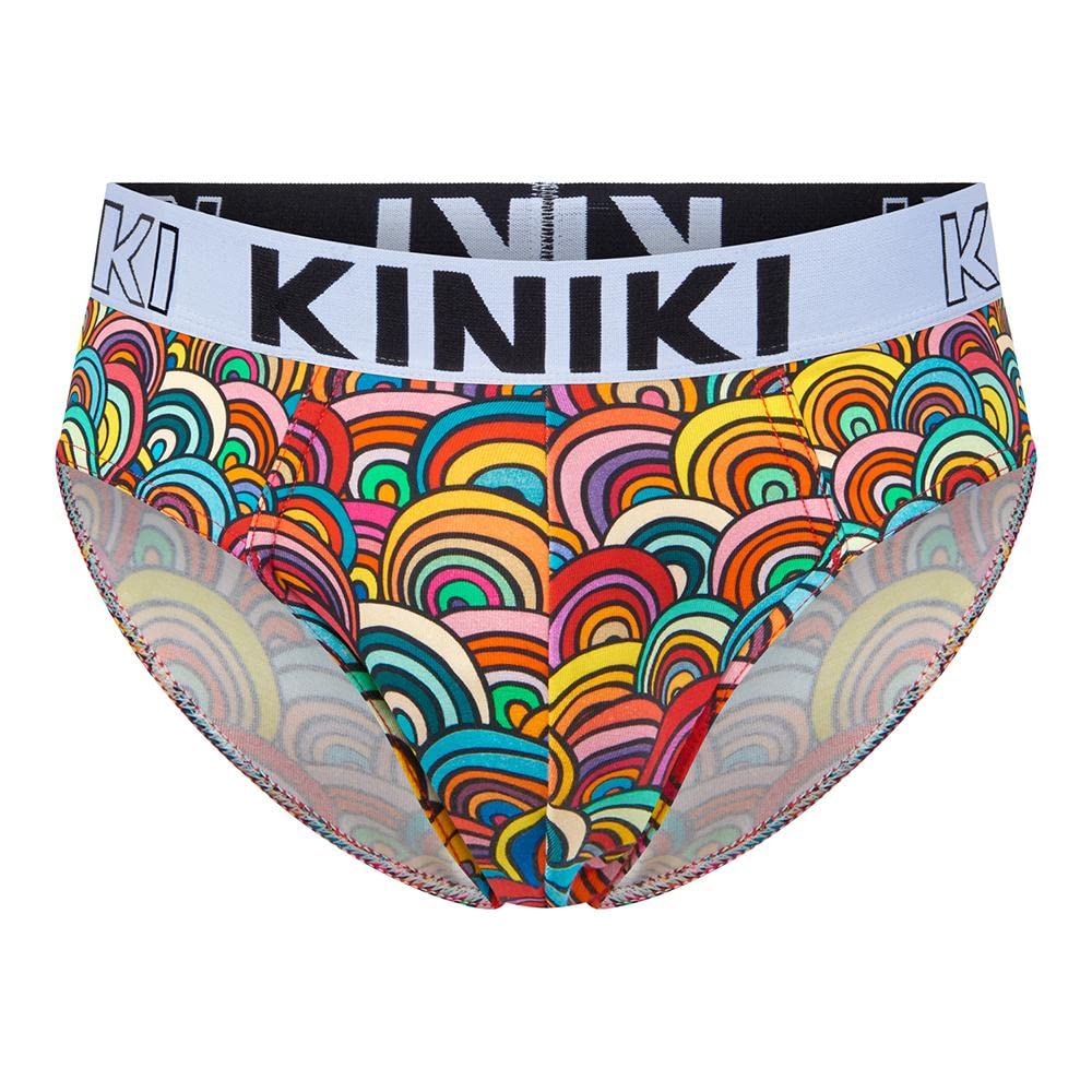 Kiniki Men's Cotton Printed Brief Underwear - Soft & Breathable Comfort for Everyday Wear - Perfect for Gym, Lounge & Travel