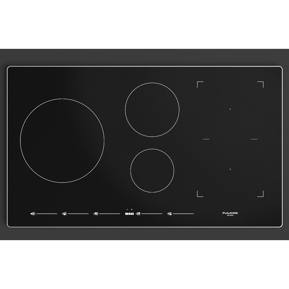 Fulgor Milano 36 Inch 700 Series Induction Cooktop - 5 Burner Electric Stove with Precise Temperature Control (F7IT36S1) - Perfect for Modern Kitchens & Professional Cooking