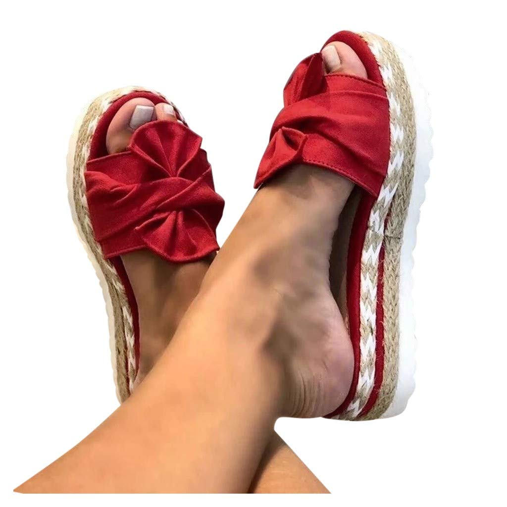 Women's Comfy Platform Sandals - Summer Beach Flip Flops for Travel & Fashion