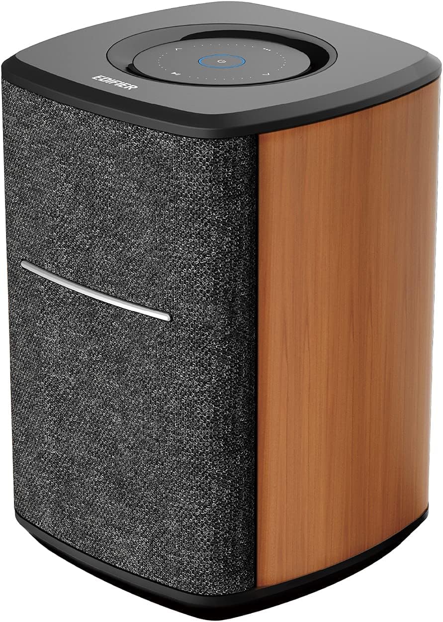 Edifier MS50A WiFi Smart Speaker - 40W RMS Wireless Bluetooth & AirPlay 2 Sound System, Works with Alexa, Spotify & Tidal Connect (No Microphone) - Perfect for Home Audio, Parties & Background Music