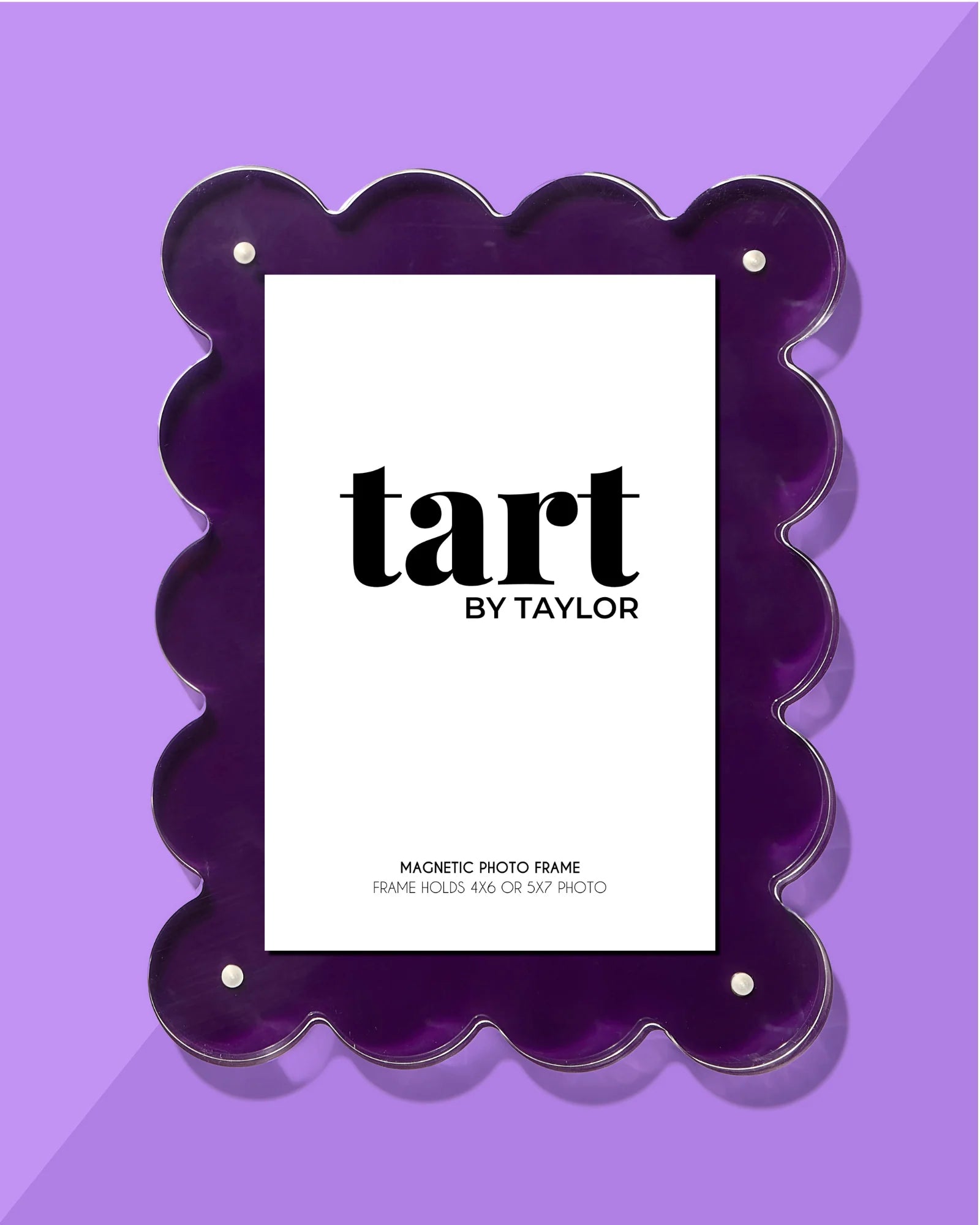 Premium Acrylic Picture Frame for Wall Display - Elegant Plum Color - Perfect for Home Decor, Office Art, and Photo Gifts