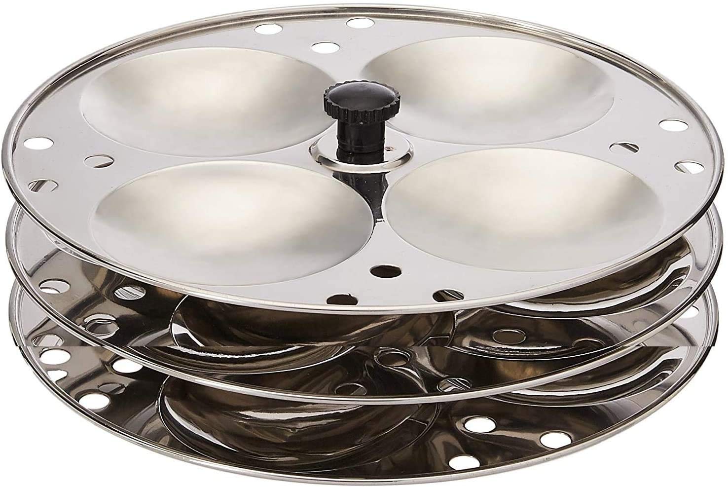 Premium 3-Tier Stainless Steel Idli Maker - Durable & Non-Stick Kitchen Appliance for Indian Cooking | Perfect for Steaming Idli, Dhokla & Healthy Snacks at Home