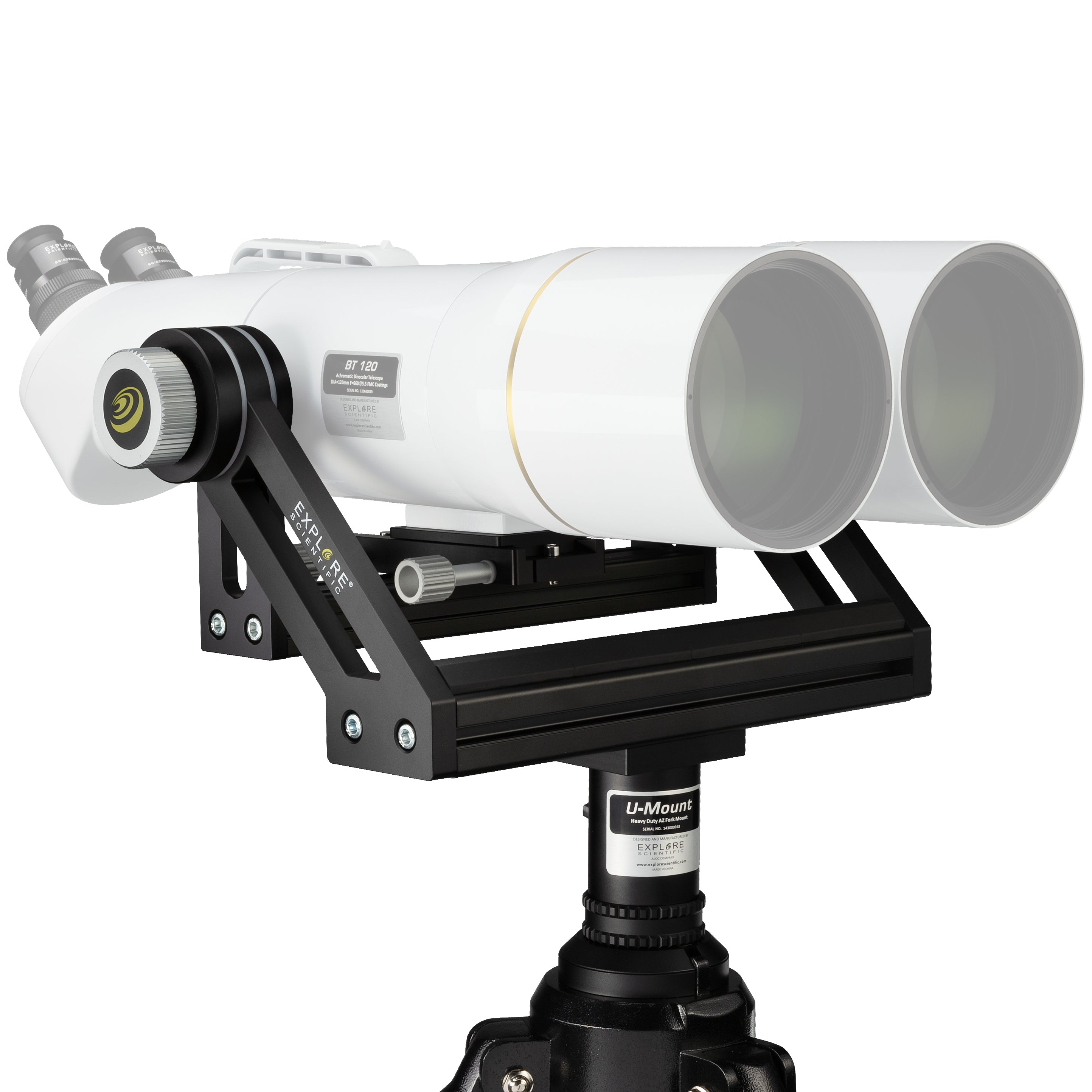 Heavy Duty U Mount with Adjustable Tripod for Large Binoculars - Perfect for Bird Watching, Hunting, and Astronomy