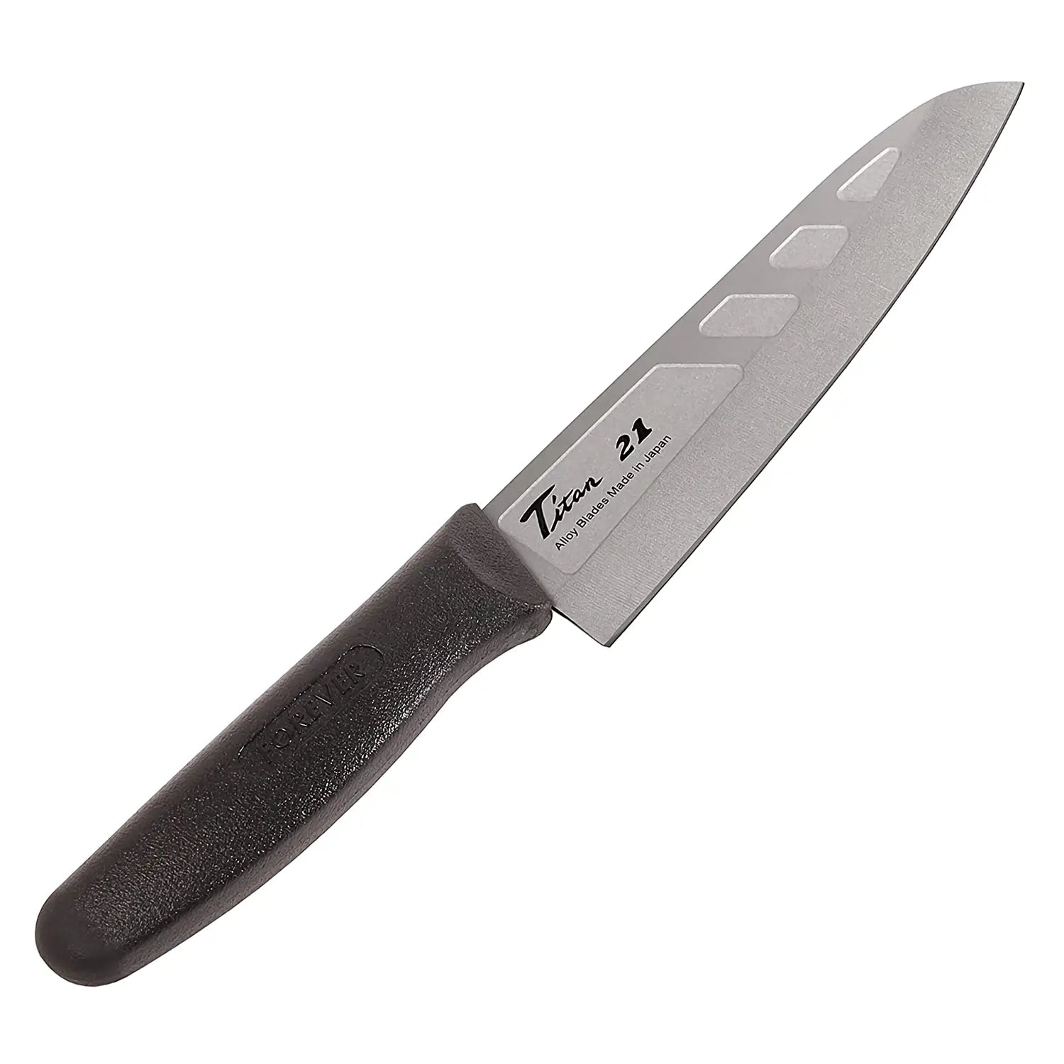 Premium Titanium Hybrid Santoku Knife - 7 Inch Japanese Kitchen Knife for Slicing, Dicing & Chopping - Perfect for Home Chefs & Professional Cooking
