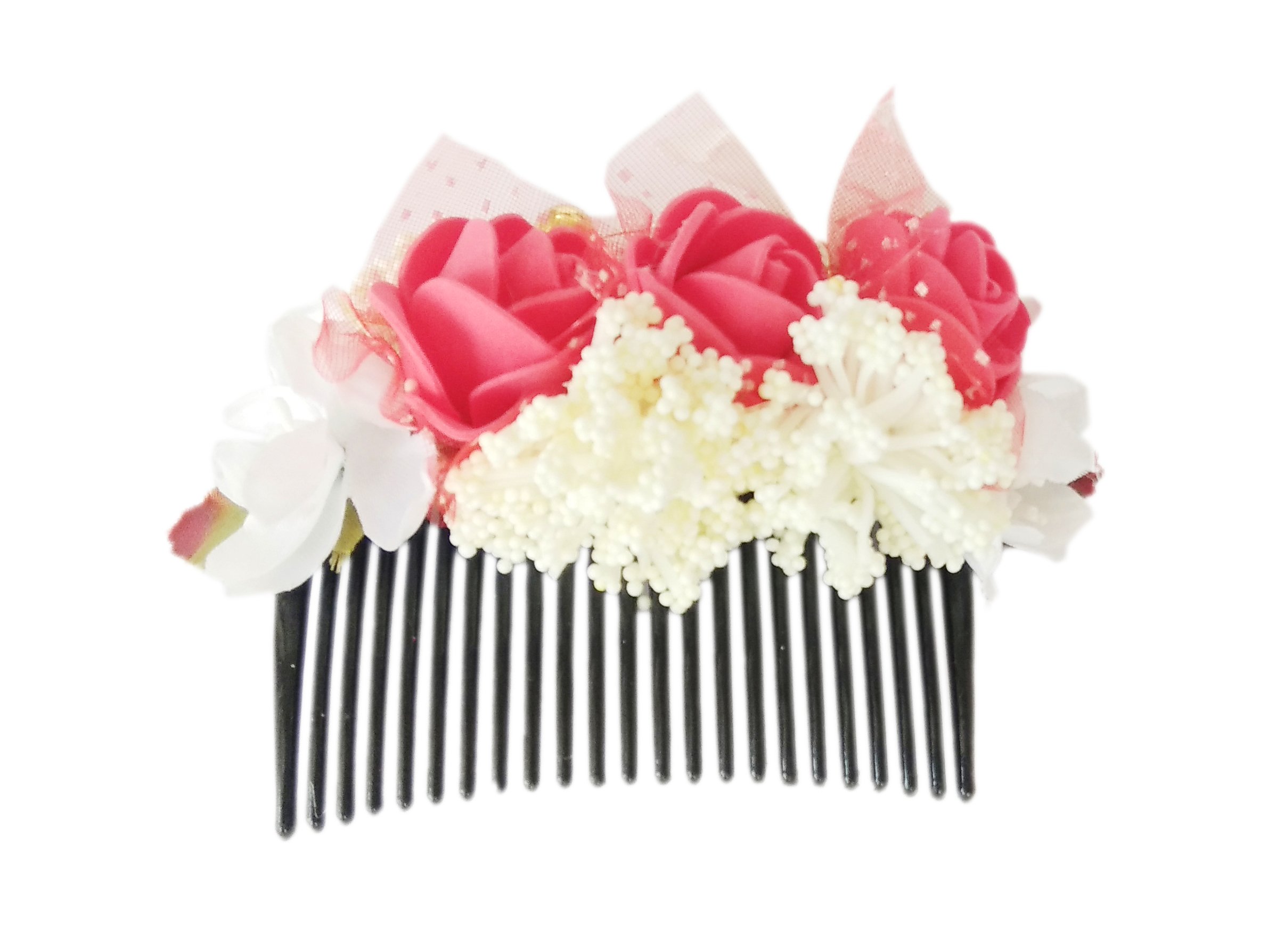 Handmade Indian Hair Comb Pin - Colorful Hair Accessories for Women & Girls | Fashionable Indo Western Bridal Hair Clip for Weddings & Special Occasions
