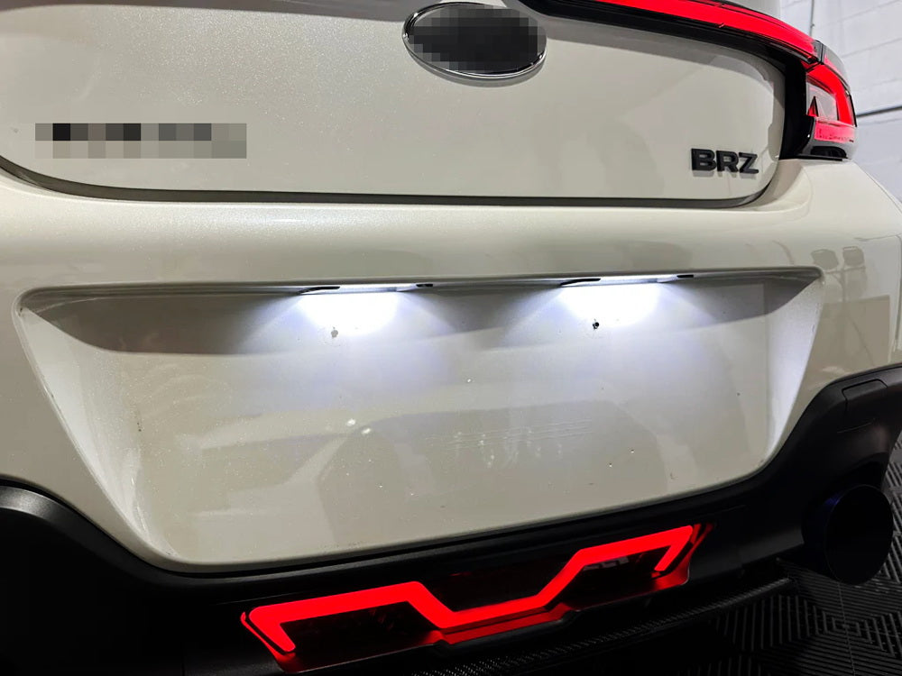 18 SMD Ultra-Bright LED License Plate Lights - Compatible with 2022+ Subaru BRZ & Toyota GR86 - 3X Brighter Than OEM - Easy Installation for Enhanced Night Visibility & Style Upgrade