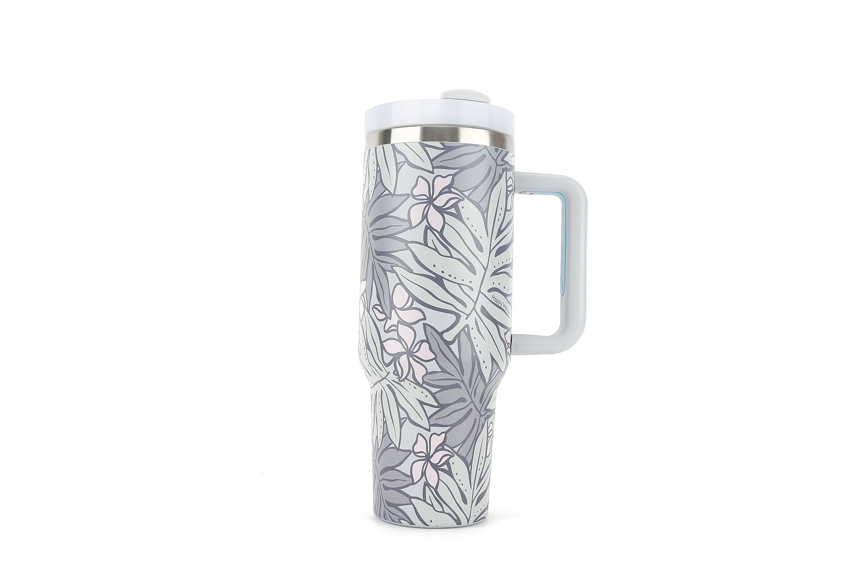 40oz Insulated Tumbler with Lid - Leakproof Stainless Steel Vacuum Flask for Hot & Cold Drinks - Perfect for Office, Gym, Travel & Outdoor Activities (Laua'e Grey)