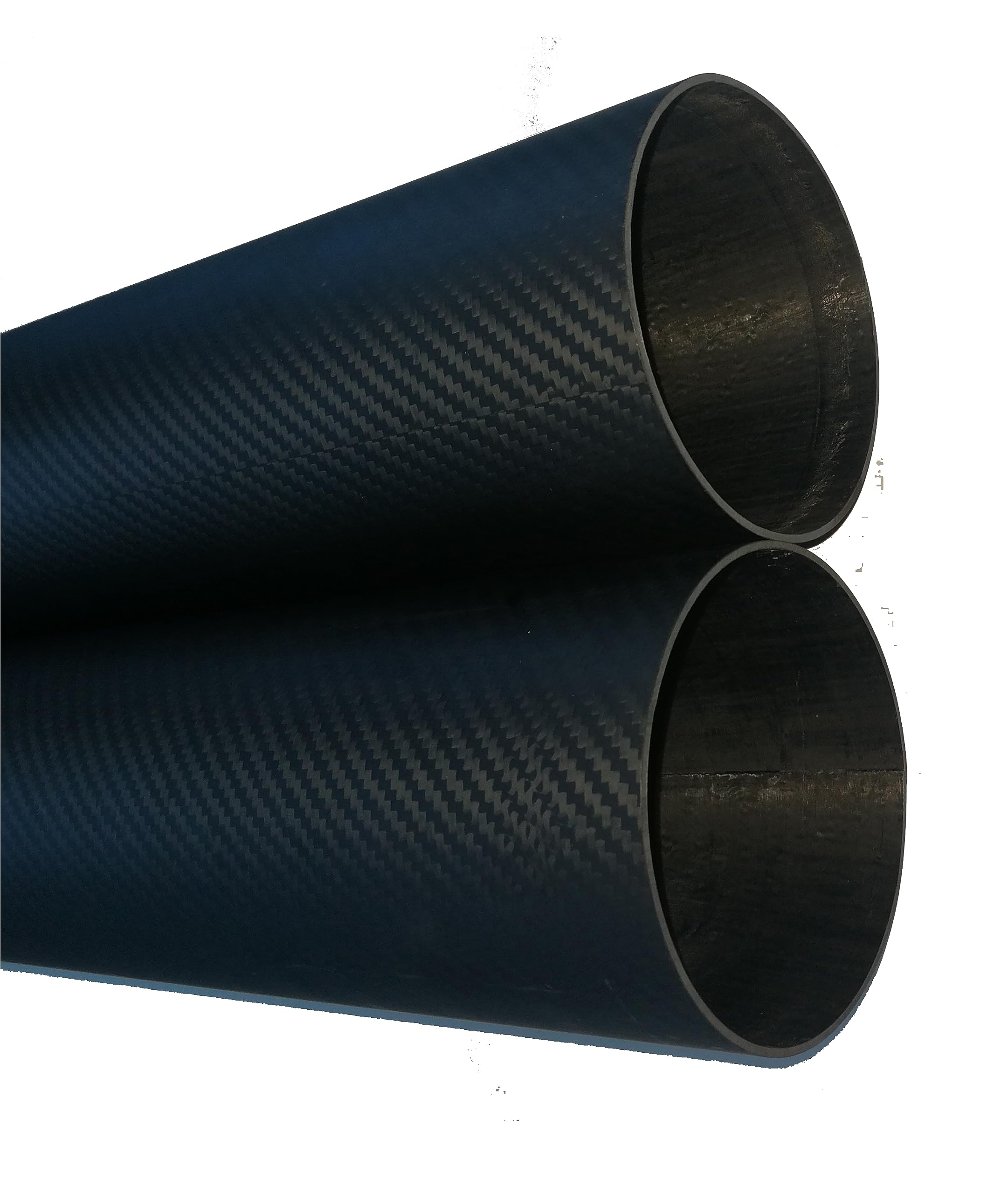 3K Carbon Fiber Tube - OD 32mm to 114mm (Including 110x114x1000mm) - Roll Wrapped for Wing Tube, Multi-Copter Arm & DIY Projects - Lightweight & Durable for RC Aircraft, Drones, and Model Building