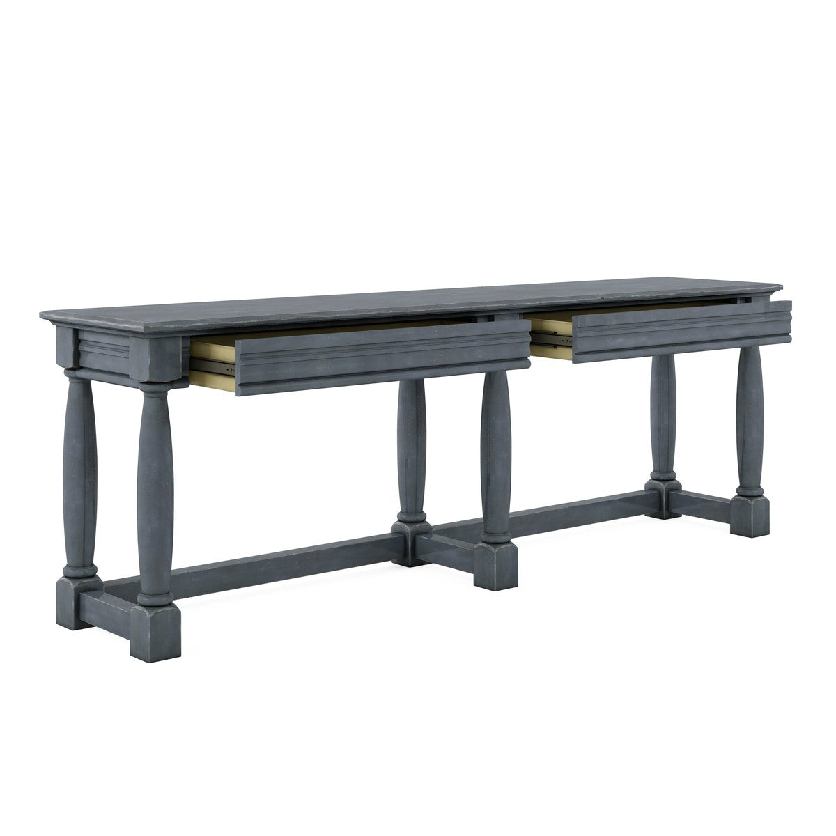 Stylish Blue Alcove Console Table - Perfect for Entryway, Living Room & Home Decor - Affordable Weekly Rental Price