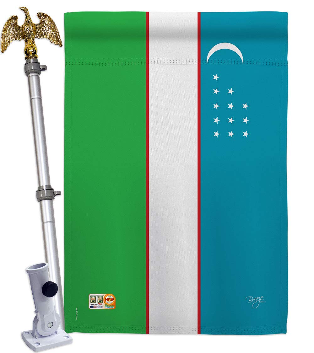 Uzbekistan National Flag Set 28