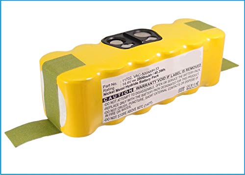 Synergy Digital Replacement Battery for iRobot Roomba 660 Vacuum Cleaner | Ni-MH 14.4V 2800mAh High Capacity | Long-Lasting Power for Pet Hair, Hardwood Floors & Carpets