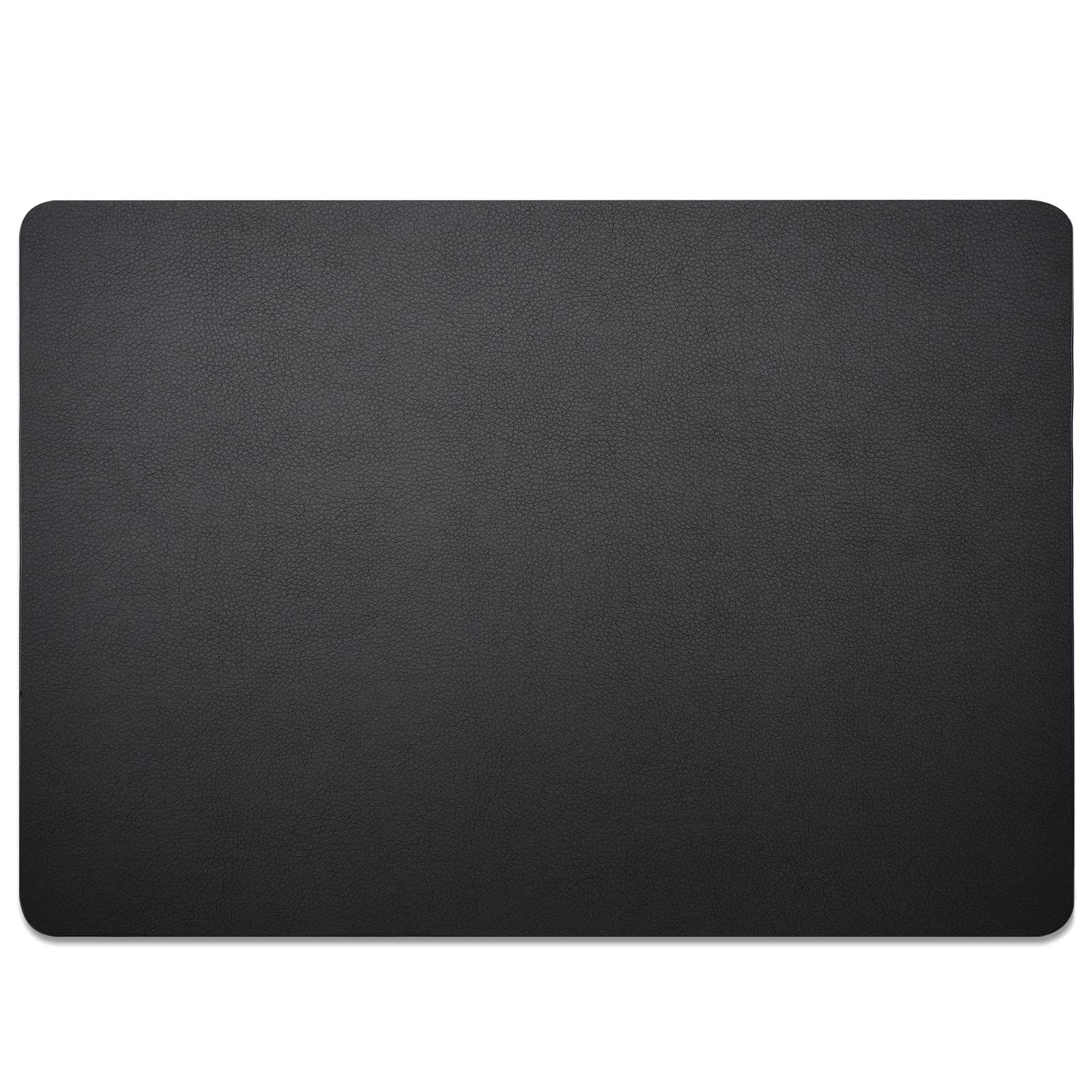 Premium Nekmit Leather Desk Blotter Pad - 17 x 12 Inches Non-Slip Writing Surface, Waterproof Office Desk Protector (Black) - Perfect for Home Office, Executive Desks & Professional Workspaces