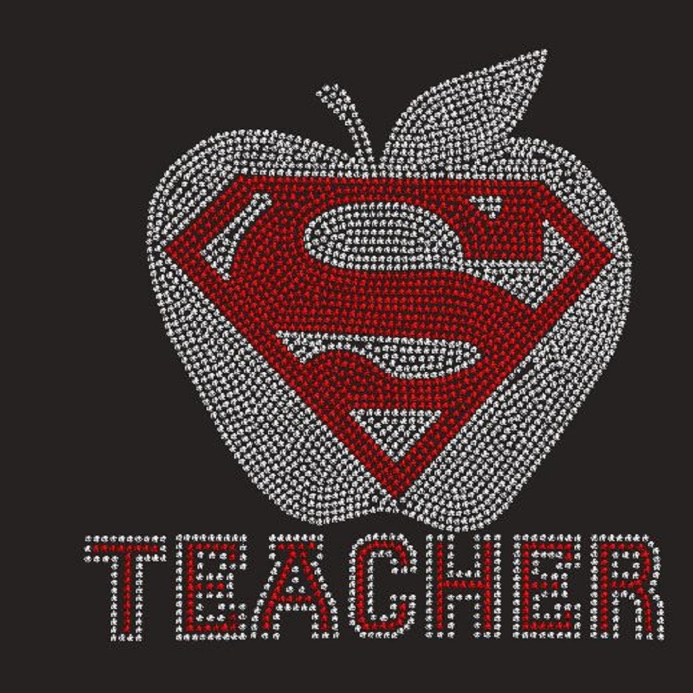 Sparkle Teacher Iron-On Transfers for DIY T-Shirts & Gifts