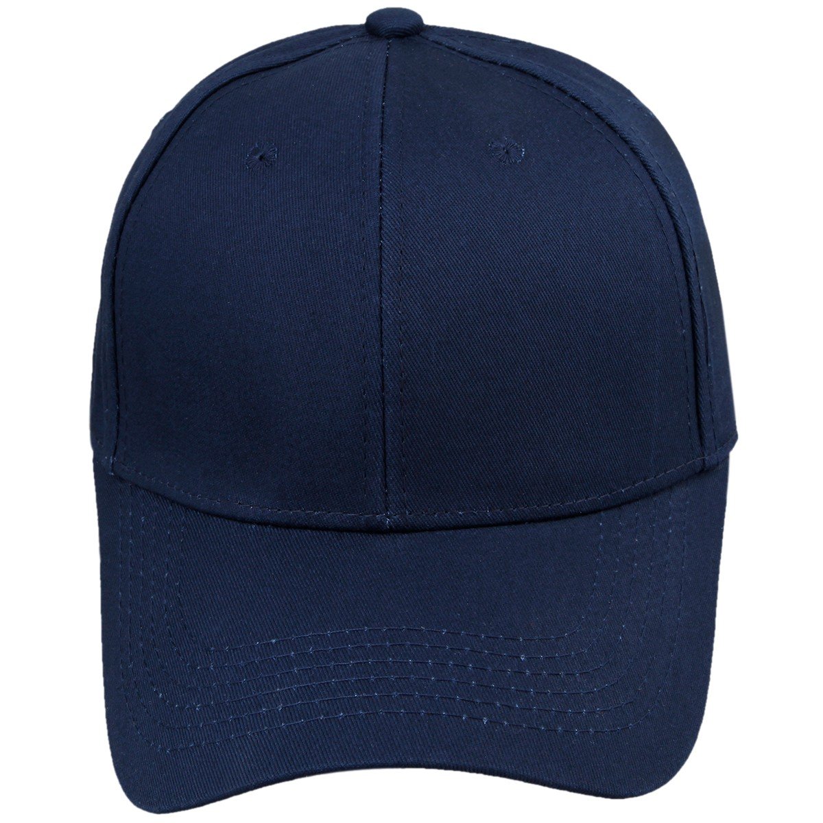 Sporty Cotton Baseball Cap - Solid Color Low Profile Hat for Running, Golf & Outdoor Sports - Sun Protection & Casual Wear