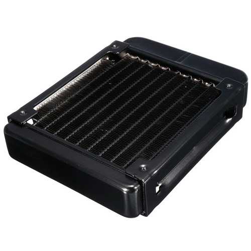 High Performance 90mm 10-Tube G1/4 Aluminum Computer Water Cooling Radiator - Efficient CPU Cooler for Gaming PC & Overclocking Systems - Perfect for Custom Liquid Cooling Builds