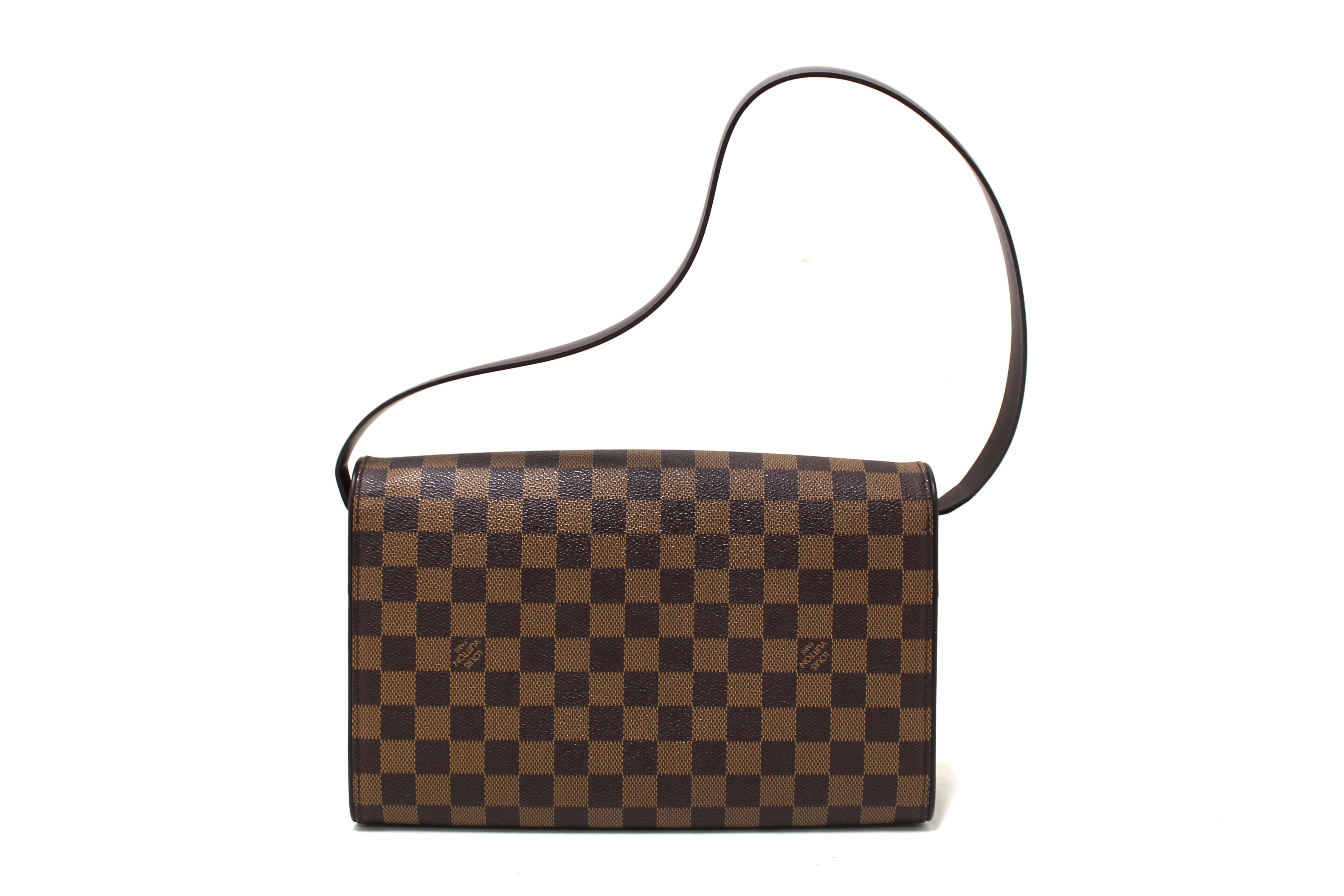Authentic Louis Vuitton Damier Ebene Tribeca Long Shoulder Bag - Luxury Designer Handbag for Women, Perfect for Work, Travel & Evening Events