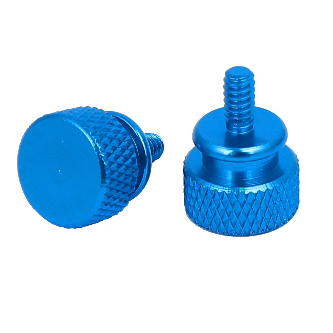 10 Pack Sky Blue 6-32 Thumb Screws - Knurled Fully Threaded PC Case Screws for Computer Builds & Hardware Upgrades | Perfect for DIY PC Assembly & Maintenance