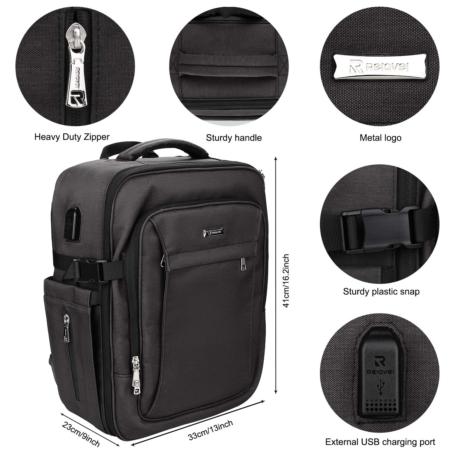 Professional Relavel Extra Large Makeup Backpack – Travel Train Case Cosmetic Organizer for Women & Girls, Adjustable Dividers & Shoulder Strap – Perfect for Makeup Artists, Salon Professionals & Travel Beauty Essentials