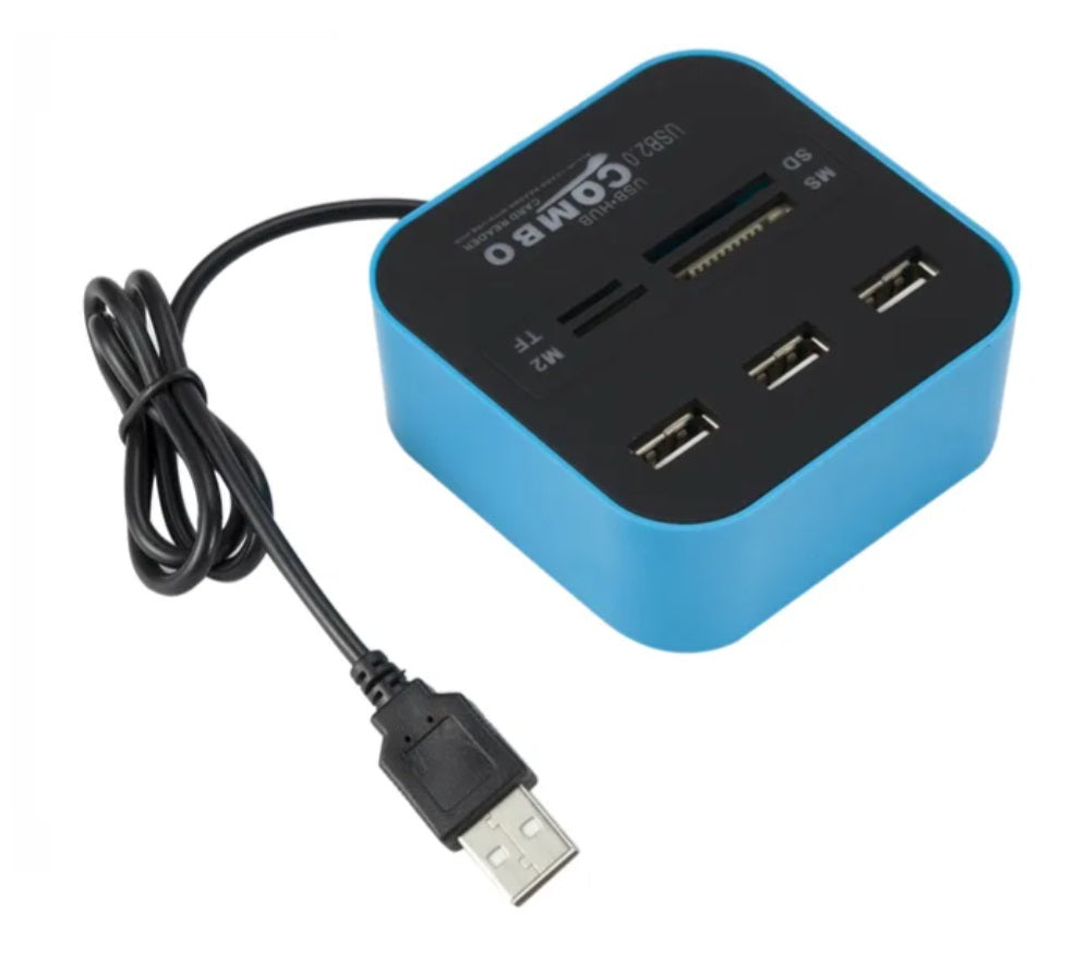 High-Speed SD, Micro SD, MS & M2 Memory Card Reader - Compatible with Cameras, Laptops & Smartphones for Fast Data Transfer