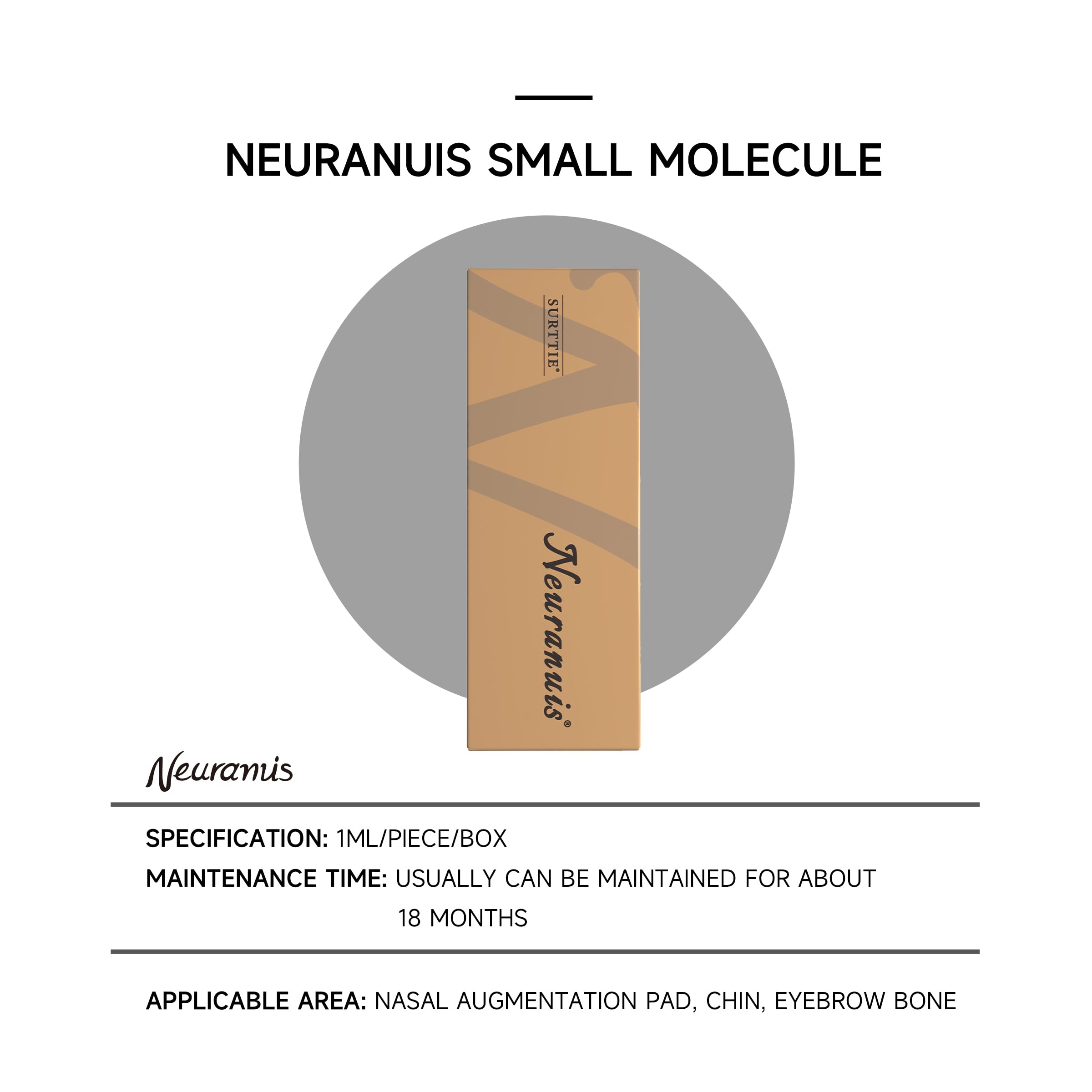 Neuranuis Hyaluronic Acid Serum for Wrinkle Filling & Facial Lifting - Anti-Aging Macromolecule Formula for Face Tightening & Contouring | Perfect for Daily Skincare & Professional Treatments