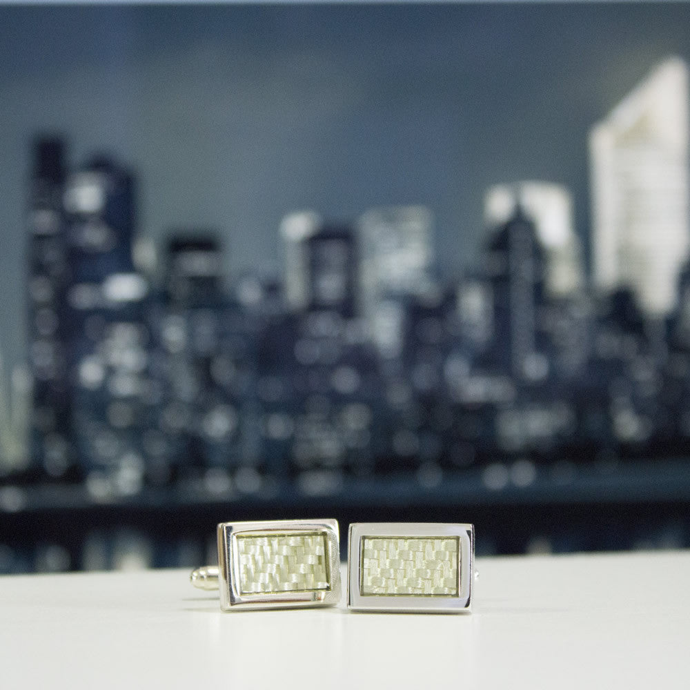 Premium Carbon Fiber Cufflinks for Men - Elegant Dress Accessories for Weddings, Business Meetings & Formal Events