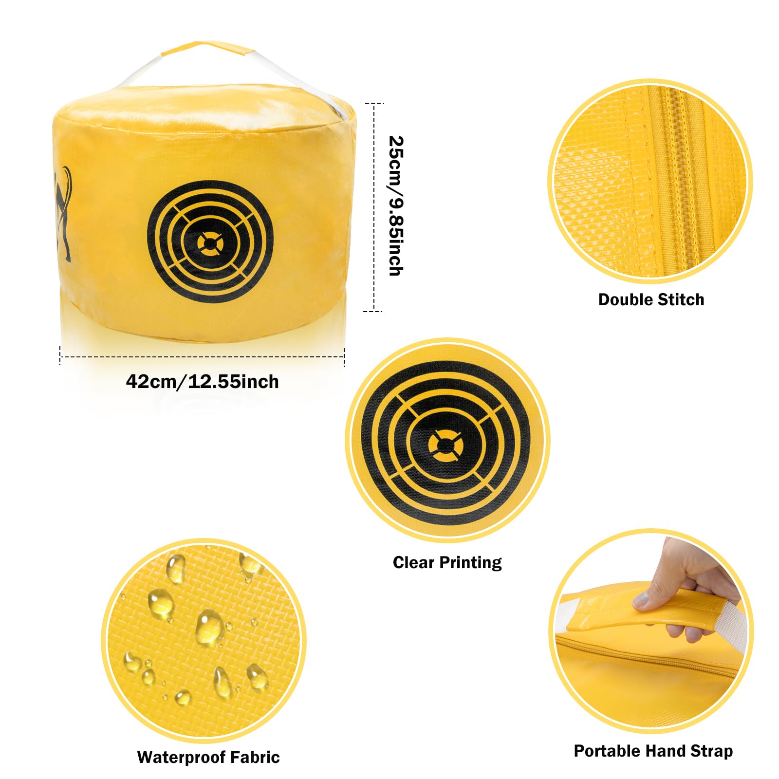 Golf Impact Bag - Portable Swing Trainer & Practice Tool for Beginners | Waterproof & Durable Golf Training Aid | Improve Swing Power & Accuracy | Perfect for Driving Range, Backyard & Indoor Practice